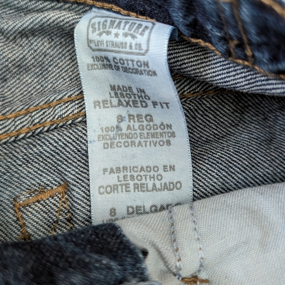 Levi's Youth Denim Jeans Wide Leg Straight Fit - Picture 7 of 9